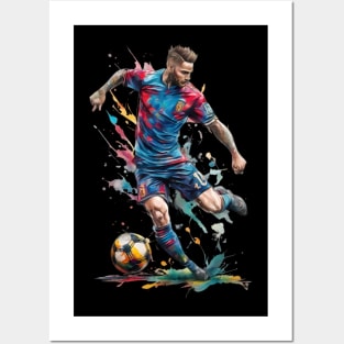 Soccer Football Kick Posters and Art
